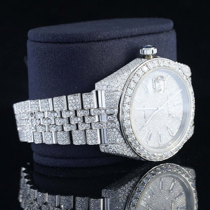 Excellent Moissanite Diamond Iced-Out Watch – Luxury Timepiece with Chroma light Display & Ultimate Shine