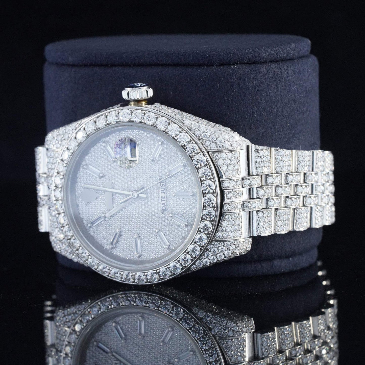 Excellent Moissanite Diamond Iced-Out Watch – Luxury Timepiece with Chroma light Display & Ultimate Shine