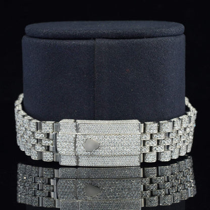 Excellent Moissanite Diamond Iced-Out Watch – Luxury Timepiece with Chroma light Display & Ultimate Shine