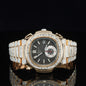 Exceptional Iced-Out Moissanite Watch – Automatic Chronograph, Waterproof Luxury Timepiece for Men
