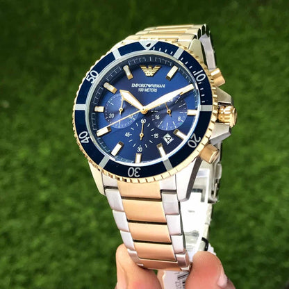 "Emporio Armani AR11362 Chronograph Analog 43mm Men’s Watch – Swiss ETA Quartz Movement 1:1 Super Clone Replica"
