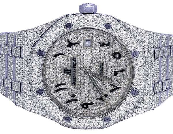 Unique Moissanite Diamond Iced Out Fully Automatic Watch