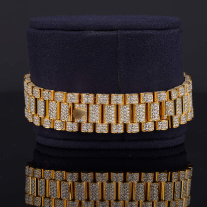 Classic Iced-Out Moissanite Diamond Watch – Automatic Luxury Timepiece with Timeless Elegance