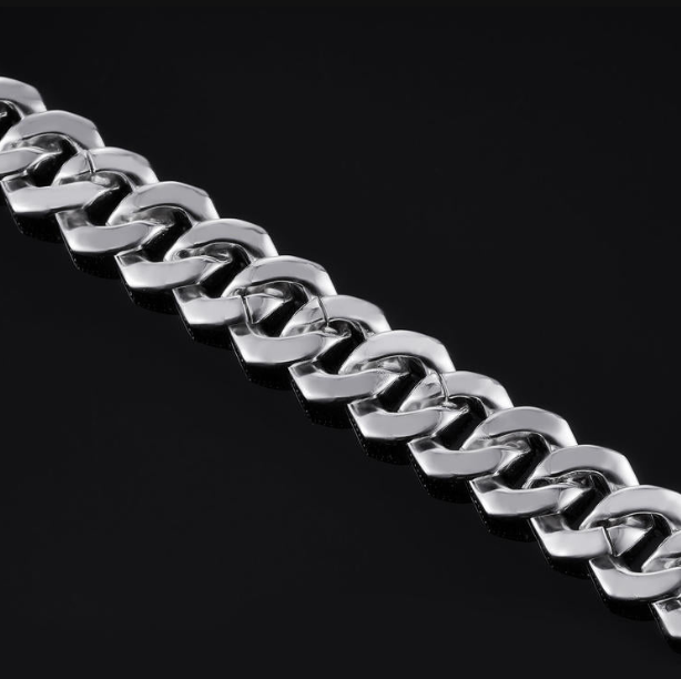 MW Gorgeous VVS Moissanite 925 Sterling Silver 19MM Prong Cuban Link Bracelet Hip Hop MW_CB1028