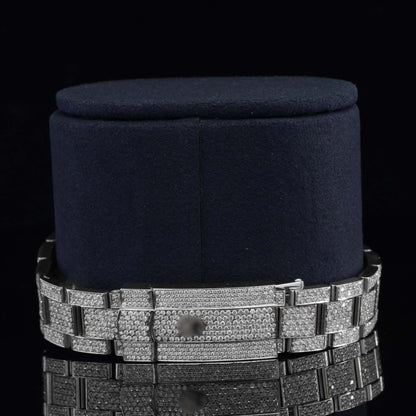 Iced Out Moissanite Diamond Watch – Japan Automatic Movement | Luxury Men's Icy Timepiece