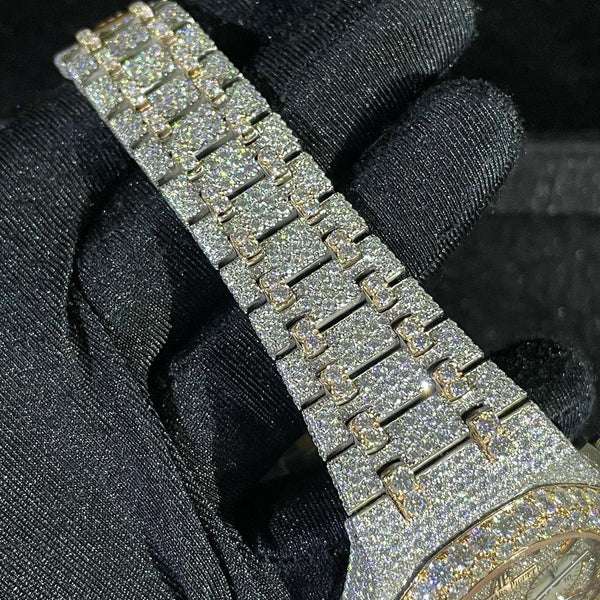 Fabulous Moissanite Diamond Iced Out Fully Automatic Wrist Watch