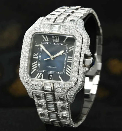 Fully Iced Out Automatic Moissanite Watch For Men