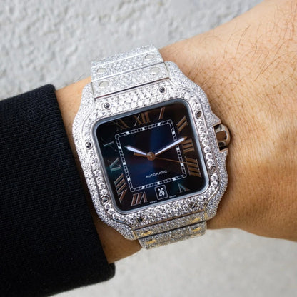 Fully Iced Out Automatic Moissanite Watch For Men