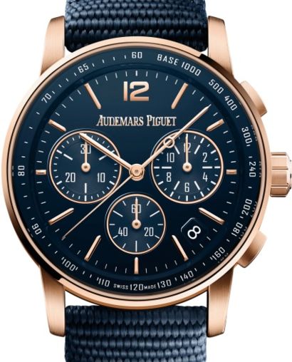 "A P Royal Oak Offshore Selfwinding Chronograph 42mm 26393OR.OO.A027KB.01 Blue Dial Rose Gold Luxury Watch – Swiss ETA Automatic 1:1 Super Clone Replica"