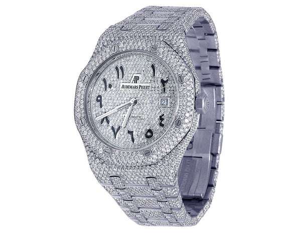 Unique Moissanite Diamond Iced Out Fully Automatic Watch