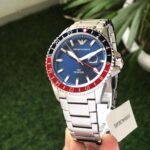 "Emporio Armani AR11590 Diver GMT Blue Dial 43mm Men’s Watch – Japanese Automatic Movement 1:1 Super Clone Replica"