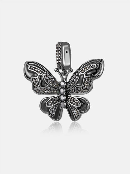 MW Luxury VVS Moissanite 925 Sterling Silver Butterfly Shape Pendant Hip Hop MW_P1013