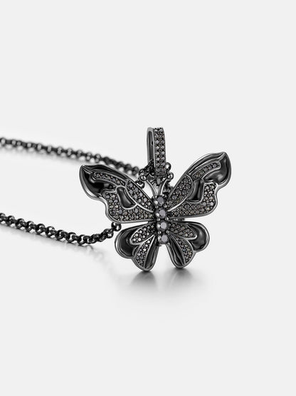 MW Luxury VVS Moissanite 925 Sterling Silver Butterfly Shape Pendant Hip Hop MW_P1013