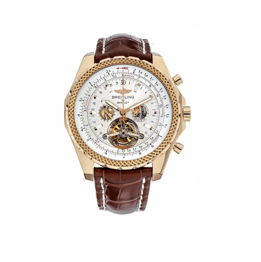 "Breitling Bentley Swiss Automatic Tourbillon Men's Luxury Watch with Leather Strap – Premium Swiss Timepiece"