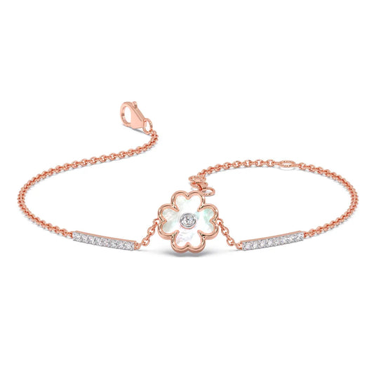 55 MM Moissanite Strung Clover Diamond Chain Bra – VVS Luxury Body Jewelry for Women in Yellow, Rose & White Gold Finishes