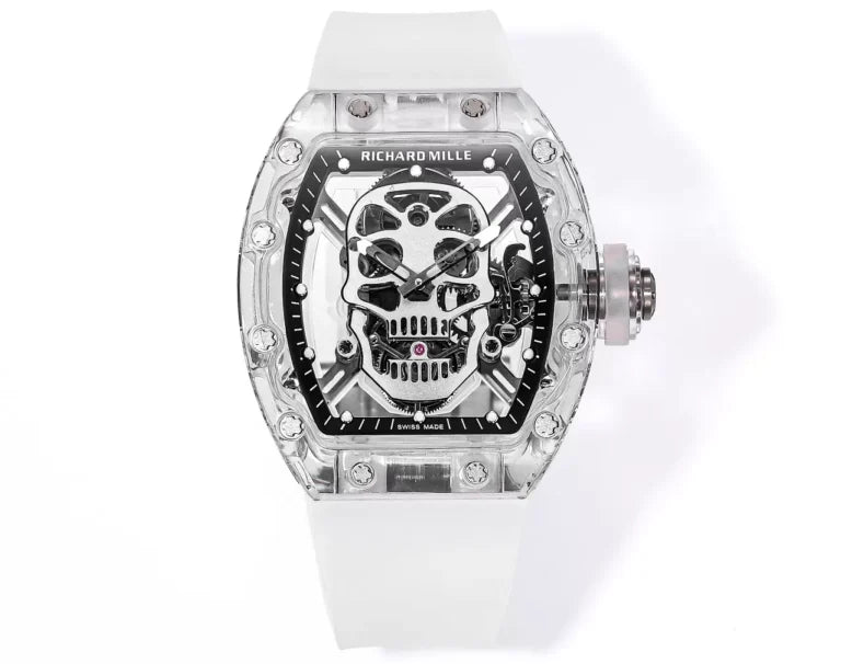 "Richa Mille RM052 Skull 43mm Carbon Case Men’s Watch – Swiss ETA Manual Movement 1:1 Super Clone Luxury Replica"