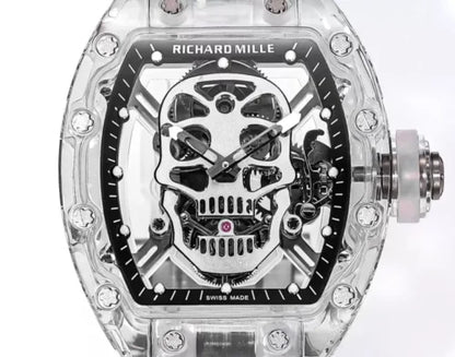 "Richa Mille RM052 Skull 43mm Carbon Case Men’s Watch – Swiss ETA Manual Movement 1:1 Super Clone Luxury Replica"