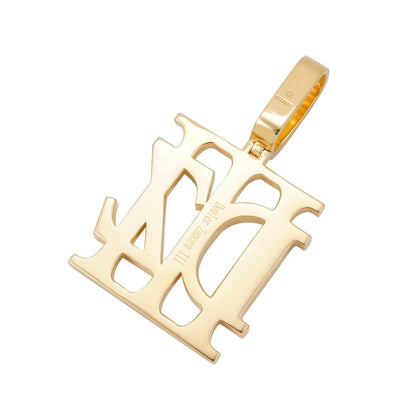 DZ” Custom Moissanite Pendant – Iced Out Diamond-Look Personalized Hip Hop Necklace Jewelry for Men & Women