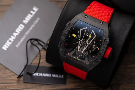 "Rich Mille RM27-03 Rafael Nadal Tourbillon 44mm Carbon Case Watch – Swiss ETA Manual Winding Movement 1:1 Super Clone Luxury Replica"