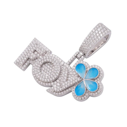 “FOY” Custom Moissanite Pendant – Iced Out Diamond-Look Personalized Hip Hop Necklace Jewelry for Men & Women