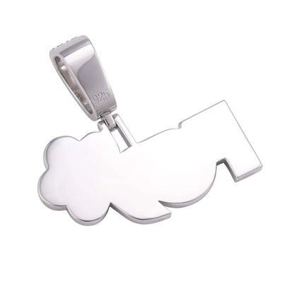 “FOY” Custom Moissanite Pendant – Iced Out Diamond-Look Personalized Hip Hop Necklace Jewelry for Men & Women