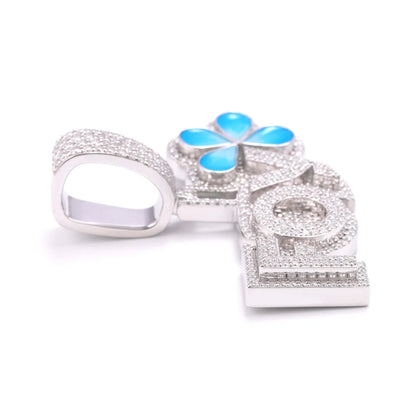 “FOY” Custom Moissanite Pendant – Iced Out Diamond-Look Personalized Hip Hop Necklace Jewelry for Men & Women