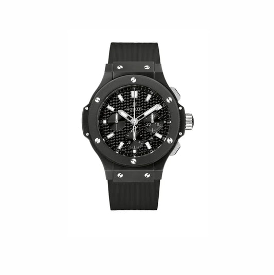 "Hublot Big Bang Men’s Watch – Black Ceramic Bezel with Stainless Steel Case Luxury Swiss Timepiece"