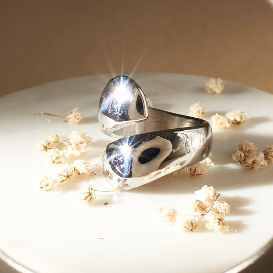 "Artificial Nexus Splendor Men's Ring | Stylish Gold-Plated Adjustable Fashion Jewelry for Men"