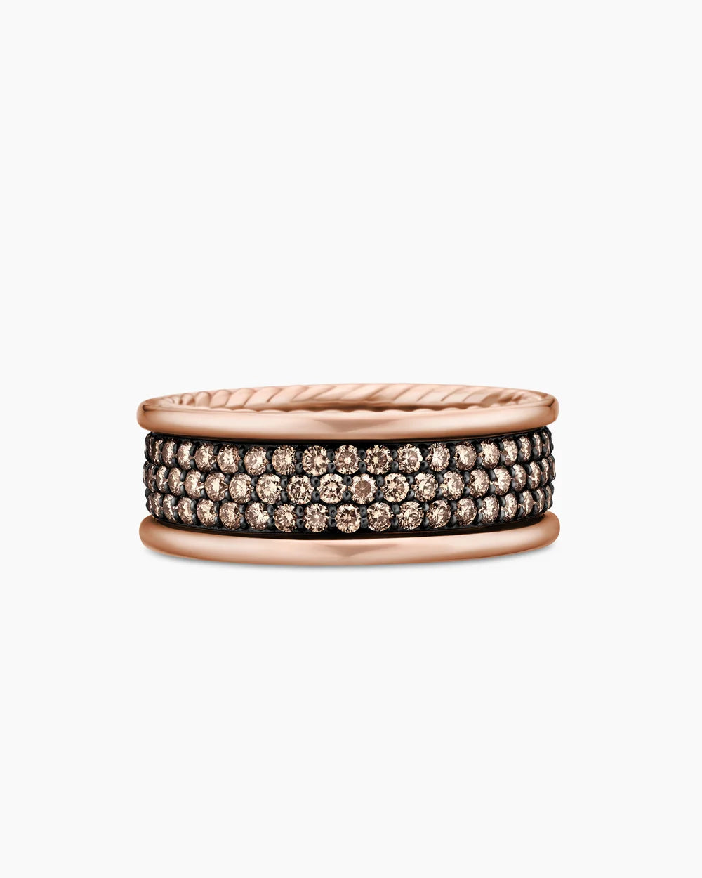 2.10Ct Round Cut Moissanite Full Eternity Ring – 14K & 18K Black Gold Over Men’s Wedding Band, Promise Ring, Lab-Created Diamond Look