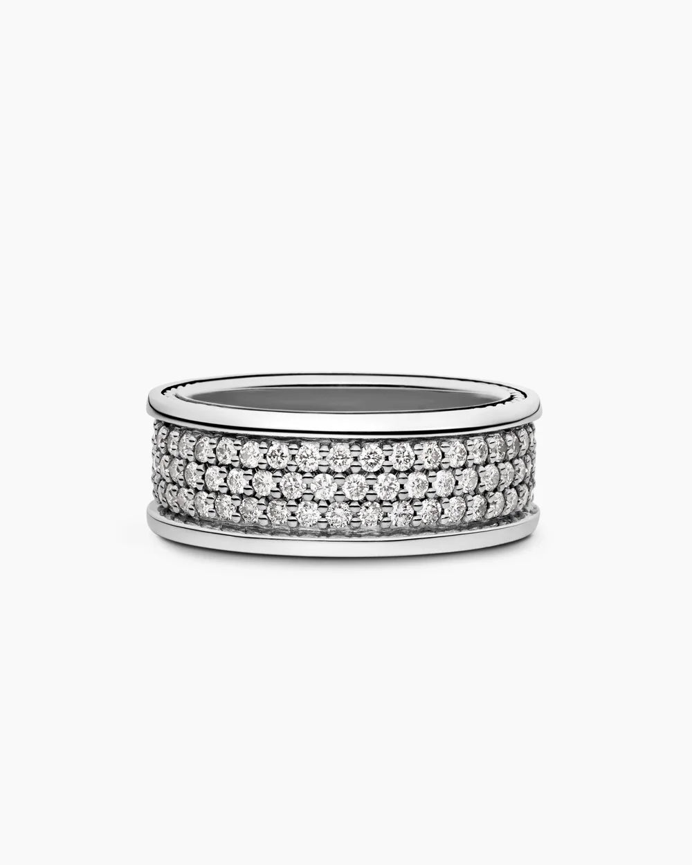 2.10Ct Round Cut Moissanite Full Eternity Ring – 14K & 18K Black Gold Over Men’s Wedding Band, Promise Ring, Lab-Created Diamond Look