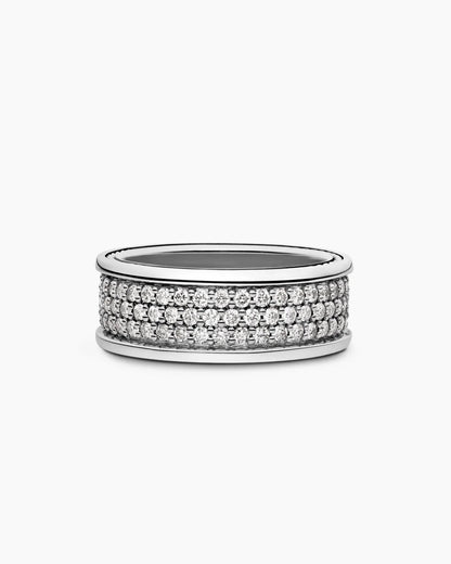 2.10Ct Round Cut Moissanite Full Eternity Ring – 14K & 18K Black Gold Over Men’s Wedding Band, Promise Ring, Lab-Created Diamond Look