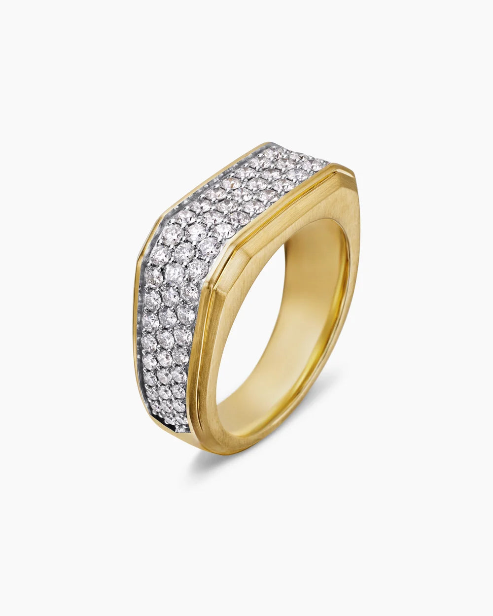 Moissanite Men’s Wedding Band | Gold Diamond Ring for Husband or Dad | Groom Ring | Unique Solid Gold Men’s Ring