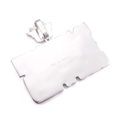 "‘REYES’ Custom Moissanite Pendant – Iced Out Diamond-Look Personalized Hip Hop Necklace Jewelry"