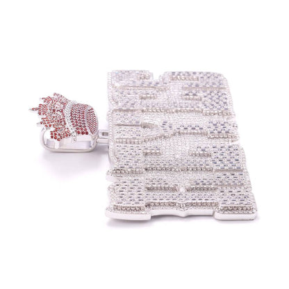 "‘REYES’ Custom Moissanite Pendant – Iced Out Diamond-Look Personalized Hip Hop Necklace Jewelry"