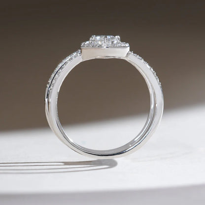 2 Carat Marquise Moissanite Engagement Ring – Victorian Style 925 Sterling Silver Lab-Grown Diamond Look Ring for Women