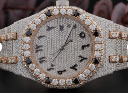 MW Lavish Arabic Dial VVS Moissanite Watch Iced Out Hip Hop Watch MW_AP1030