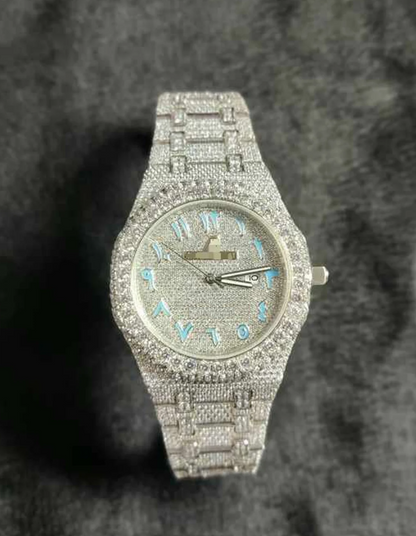 MW Lavish Arabic Dial VVS Moissanite Watch Iced Out Hip Hop Watch MW_AP1029