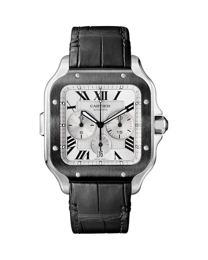 "Car Santos de Cartier Medium Model 35.1mm WSSA001 GJ Silver Dial Men’s Watch – Swiss ETA Automatic Movement Super Clone Replica"