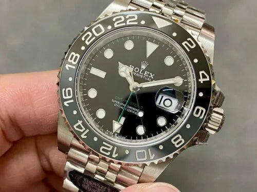 "Ro GMT-Master II 40mm Black Dial Black Bezel Jubilee Bruce Wayne – Swiss ETA Automatic 1:1 Super Clone Replica"