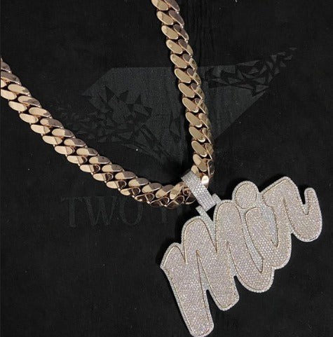 15mm Miami Cuban Link Chain, Iced Lock Box, Men/Women Chain, Cuban Necklace, Available in 925 Sterling Silver/10k Solid Gold
