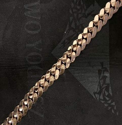 15mm Miami Cuban Link Chain, Iced Lock Box, Men/Women Chain, Cuban Necklace, Available in 925 Sterling Silver/10k Solid Gold