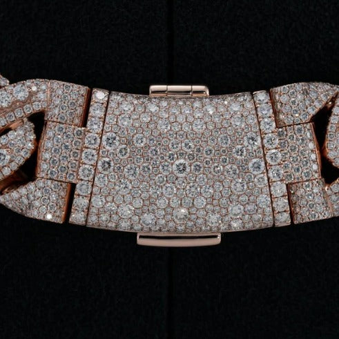 20mm Luxury Cuban Link Chain Necklace with Moissanite Diamonds – 925 Sterling Silver, Passes diamond test