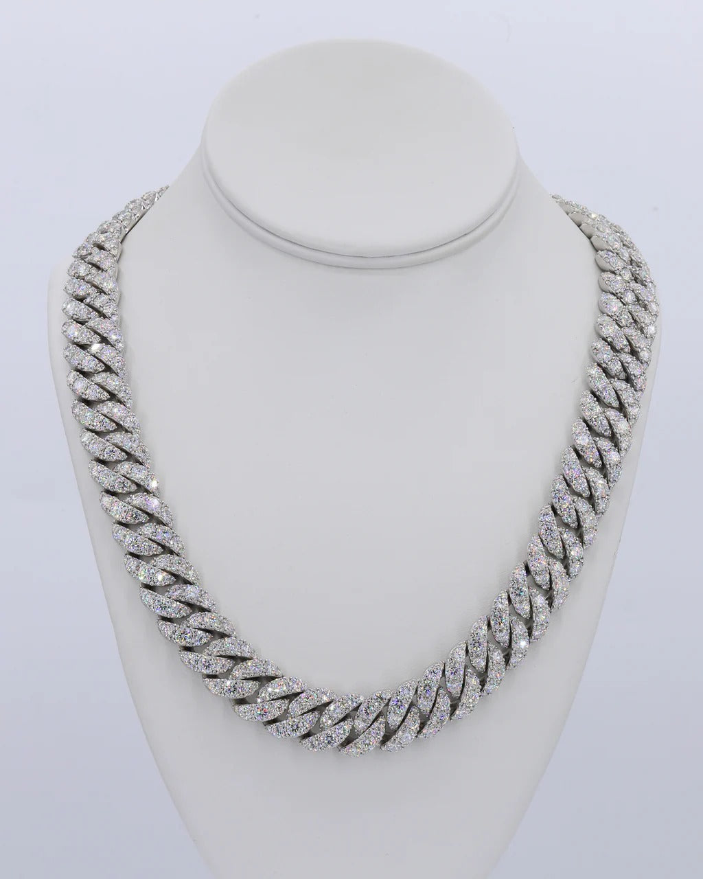 16MM Big Pointer Row VVS Moissanite Cuban Chain 22 Inch