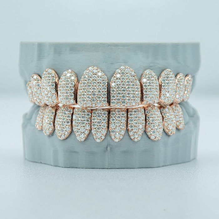 S925 Moissanite Custom Full Bust Down Grillz