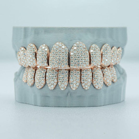 S925 Moissanite Custom Full Bust Down Grillz