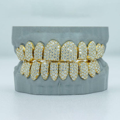 S925 Moissanite Custom Full Bust Down Grillz