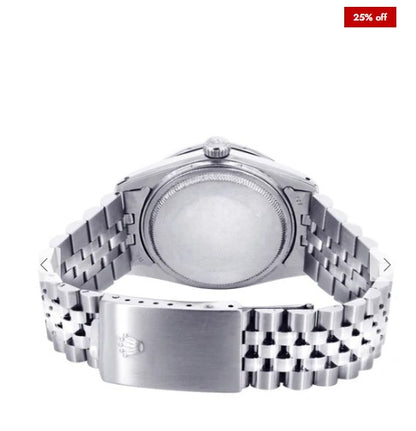 Diamond Mens Rolex Datejust Watch 16200 | 36 MM | Diamond Rolex Textured Jubilee Dial | Jubilee Band