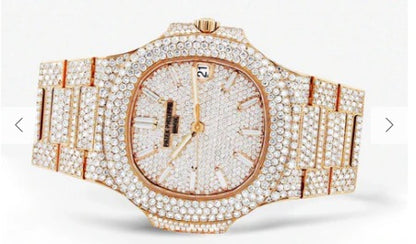 Diamond Patek Philippe Nautilus | 18K Rose Gold
