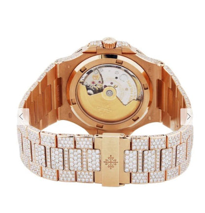 Diamond Patek Philippe Nautilus | 18K Rose Gold