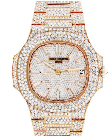 Diamond Patek Philippe Nautilus | 18K Rose Gold